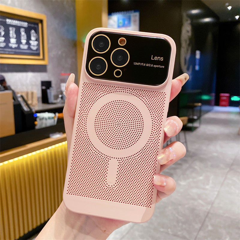 Fashion Phone Case | Magnetic Heat Dissipation | All-Inclusive Protection Pink iPhone cases breathable camera protector fall protection heat dissipation iPhone lens protection lens protector lens protectors plastic {{ product_collections }} {{ product_description }}