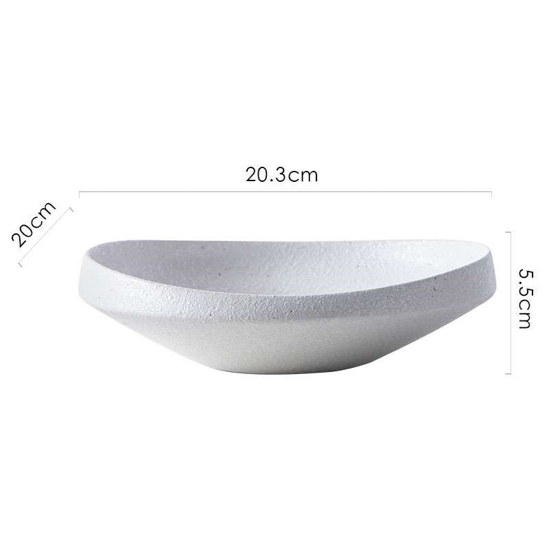 Household Fashionable And Simple Ceramic Tableware Plates Rust dot white Dinner Sets bowls dinner plates dinner set home plates