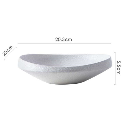 Household Fashionable And Simple Ceramic Tableware Plates Rust dot white Dinner Sets bowls dinner plates dinner set home plates