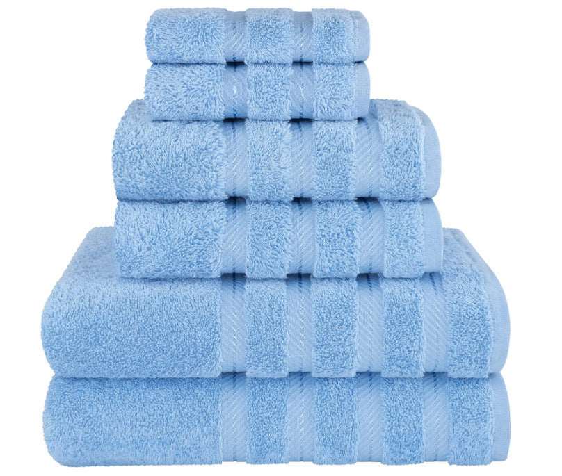 Absorbent Long Staple Cotton Towel Bath Towel Set Sky blue 3times Towels bath towel Bedding and towels best drying bath towel cotton towels Home towels