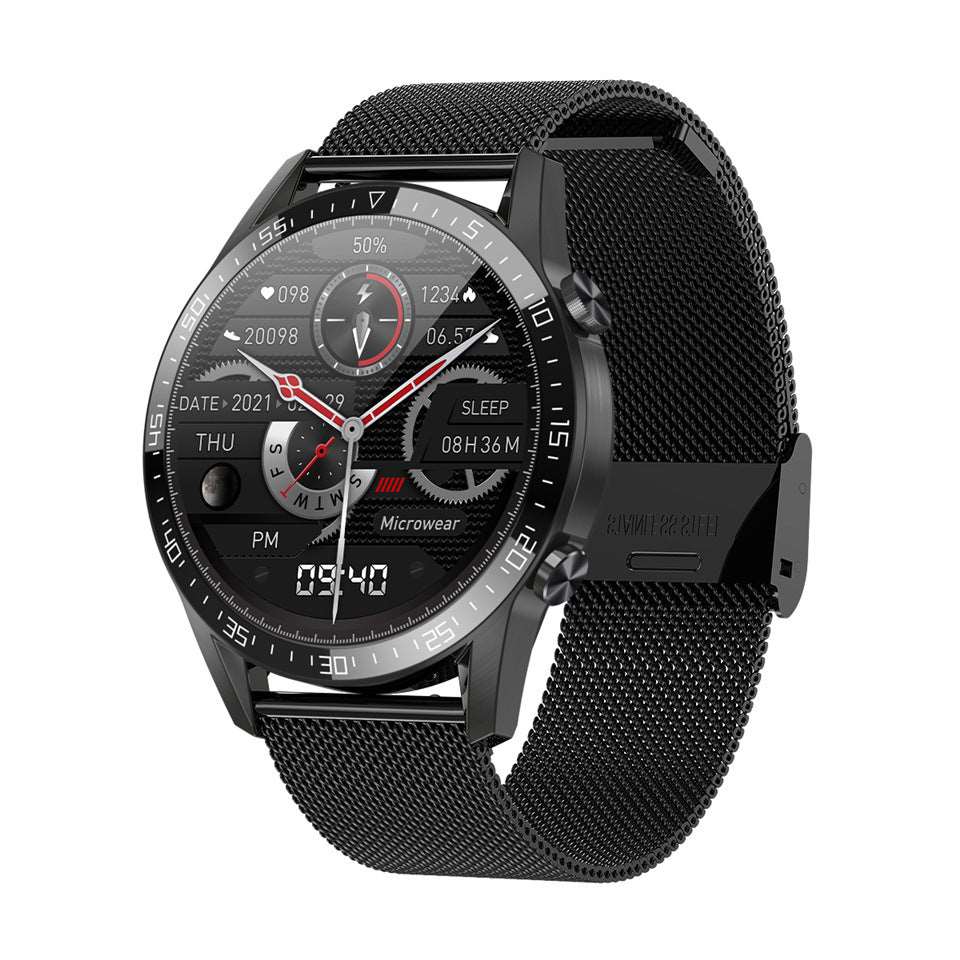 Smart Watch Bluetooth Call Heart Rate Sleep Monitoring Offline Payment Custom Dial Black steel Smart Watches electronics smart watch