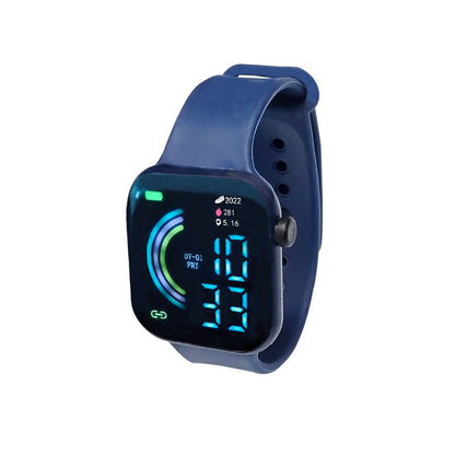 Square Large Screen Student Couple Sports Led Watch Dark Blue 22cm Smart Watches 443mm electronics smart watch sports watch