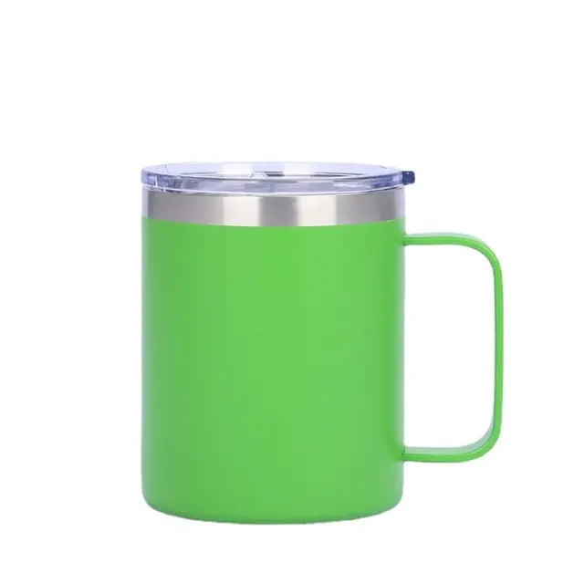 Insulated Double Wall Coffee Mug Light Green 360ML Mugs & Cups coffee cup coffee cup with lid coffee mug coffee mug with lid Coffee Mugs dinning dinning table home insulated coffee cup insulated coffee mug tea and coffee cups tea cup tea mug