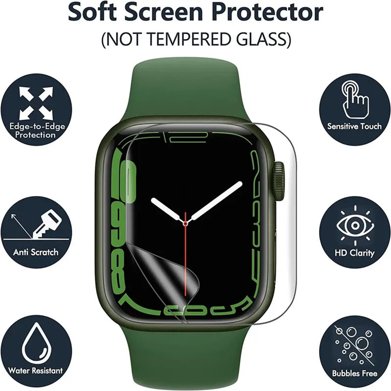 5PCS Hydrogel Film Screen Protector Mobile Phone Cover & Protectors anti scratch watch cover apple watch screen protector easy to install apple watch screen cover and protector electronics electronics accessories iPhone mobile mobile phone mobile phone accessories watch screen protector