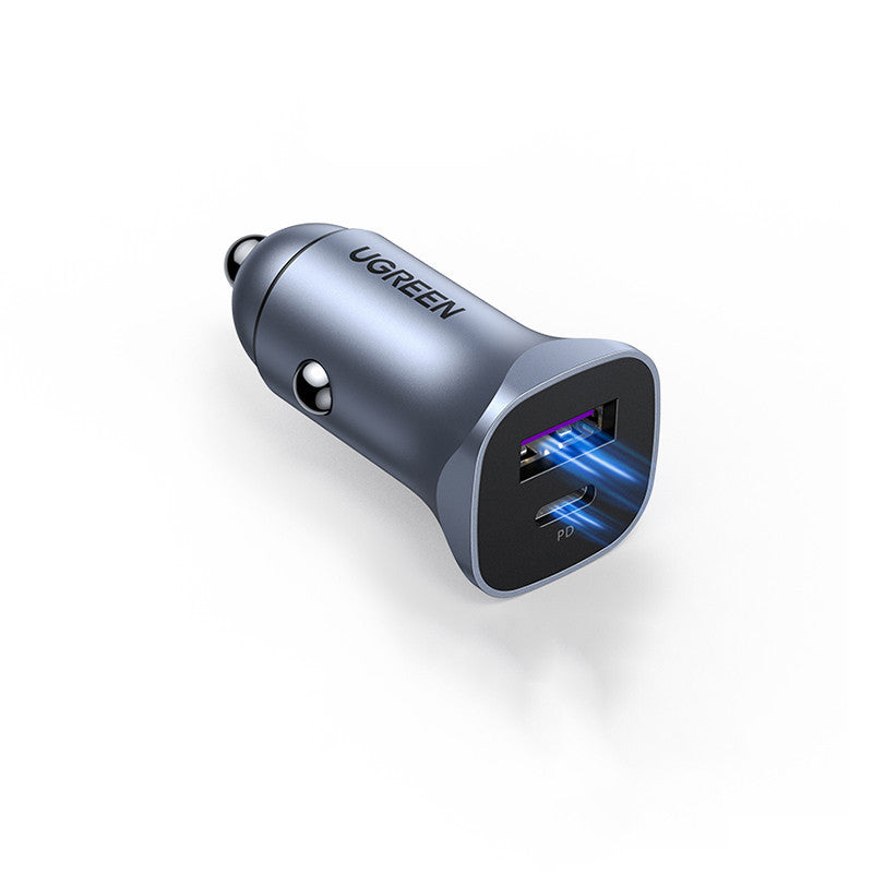 PD30W Super Fast Car Charger – Dual Port USB+C & Cigarette Lighter Adapter PD30WUSBC Mobile chargers for cars c type Cigarette Lighter Charger Dual Port Car Charger Dual USB Car Charger Fast Car Charger PD30W Car Charger Super Fast Car Charger USB Car Charger {{ product_collections }} {{ product_description }}