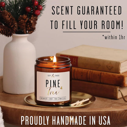 Pine Candle Scented Home Fragrance Candles candles decor home scented candles