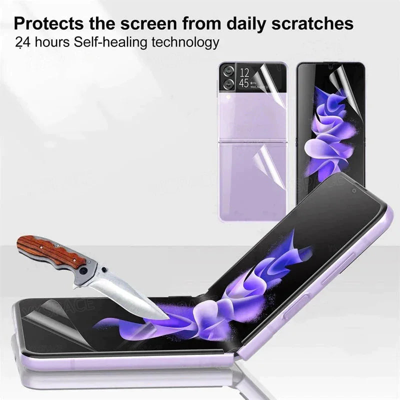 For Samsung Galaxy Z Flip 3 5G Soft Hydrogel Screen Protector Film/HD Lens Cover Mobile Phone Cover & Protectors Case electronics electronics accessories mobile protector mobile case mobile phone mobile phone accessories mobile phone case mobile phone cover mobile phone safety mobile phone screen protector Samsung