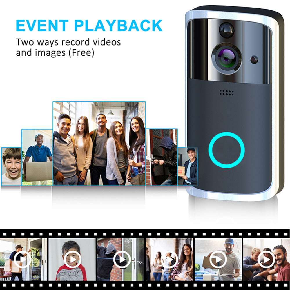 WiFi Video Doorbell Camera Doorbells Doorbell doorbell with camera doorbell with mobile connected camera doorbell with wifi connected camera home home security Intercom security Security Camera