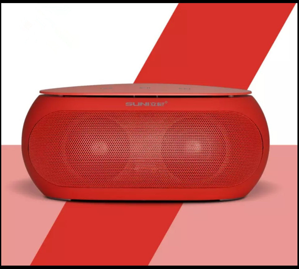 Wireless Bluetooth touch portable dual speaker audio Red USB Speakers audio bluetooth speaker electronics matchless matchless online matchlessonline speaker Wireless Bluetooth touch portable dual speaker audio wireless speaker