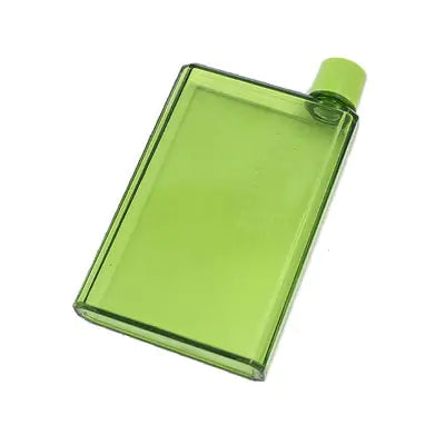 Plastic Water Cup Flat Bottle Green A6-350ML Water Bottles dinning dinning table home new design water bottle stylish water bottle transparent water bottle Water Bottle Water Bottles