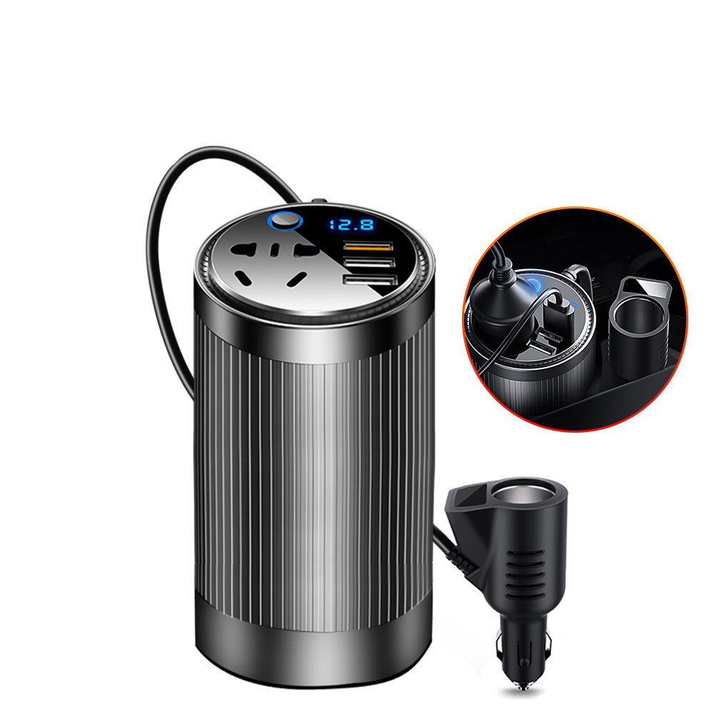 Multifunctional car inverter charger Black 0 {{ product_collections }} {{ product_description }}