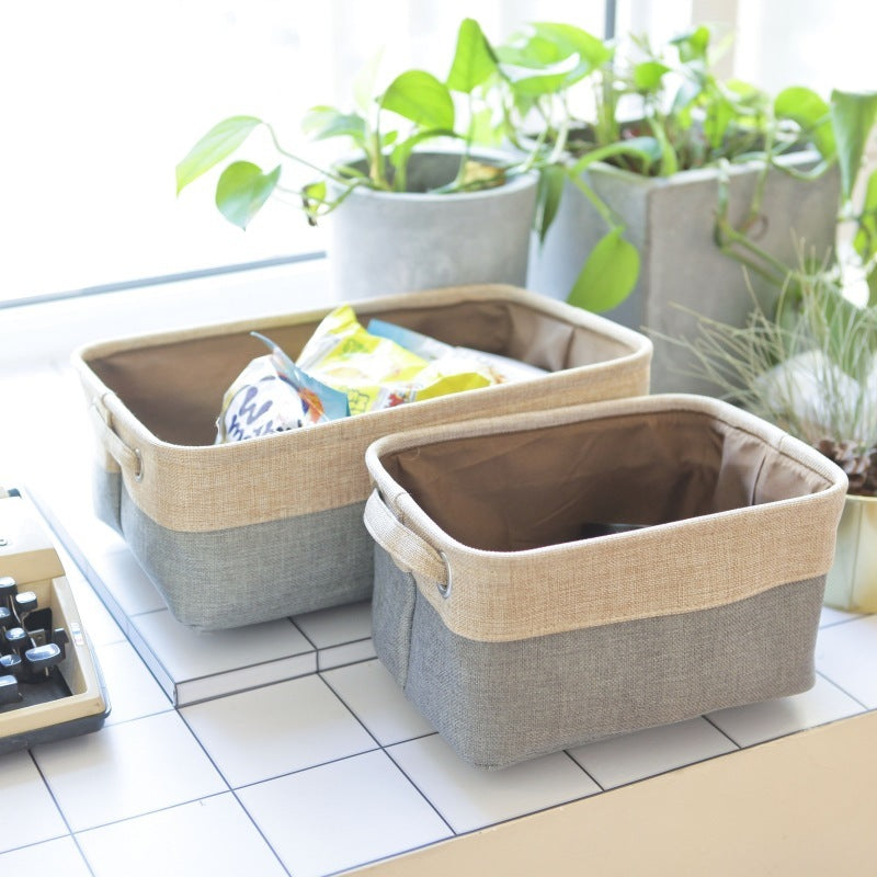 Storage Box made from Jute, for home and living room Storages & Racks foldable garden home organizer room storage table