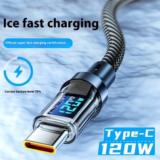 Typec Fully Compatible With Digital Display Super Fast Charge Data Cable Charging Cables charging cable durable electronics fast charger mobile accessories mobile charger power cable