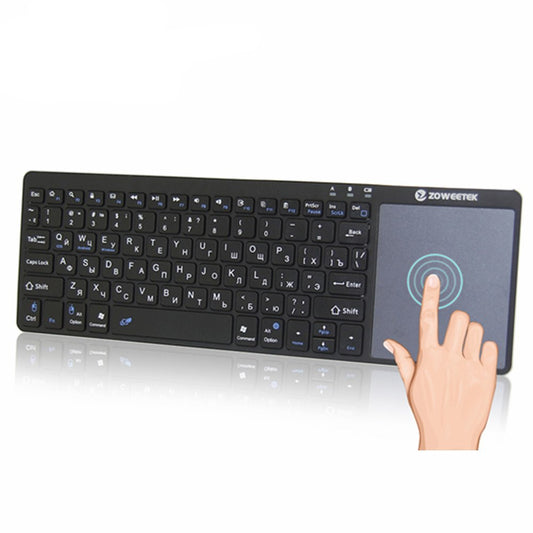 Zoweetek k12bt-1 Mini Wireless Bluetooth Keyboard Russian English Spanish Touchpad For Smart Tv Box Pc Android Phone Pad Photo Printers & Scanners