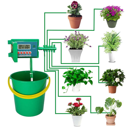 Automatic Micro Home Drip Irrigation Watering Kits System Sprinkler with Smart Controller for Garden Water Devices garden garden tools home pot drip sys water drip sys water system