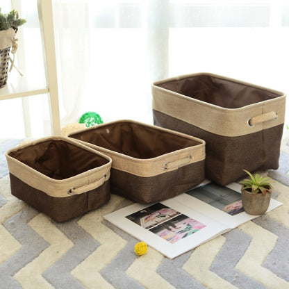 Storage Box made from Jute, for home and living room Coffee Storages & Racks foldable garden home organizer room storage table