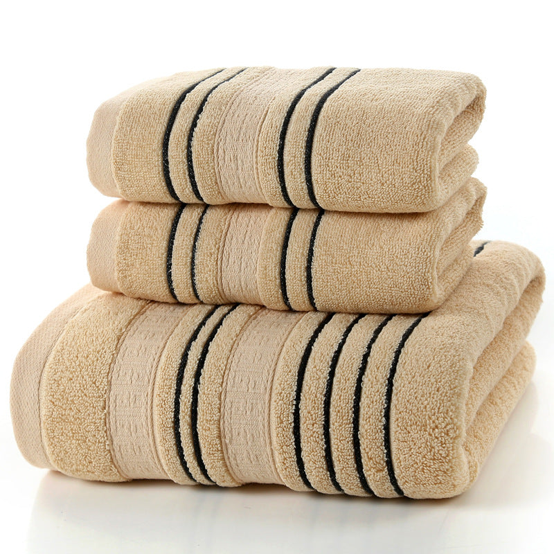 Long Staple Combed Cotton Towel Face Washing Face Towel Thick Cotton Ink Satin Khaki Towels bath towel Bedding and towels best drying bath towel cotton towels Home towels