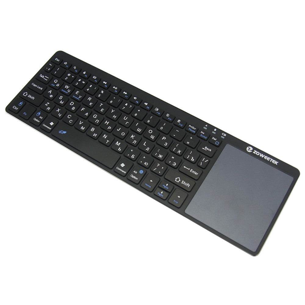 Zoweetek k12bt-1 Mini Wireless Bluetooth Keyboard Russian English Spanish Touchpad For Smart Tv Box Pc Android Phone Pad Photo Printers & Scanners