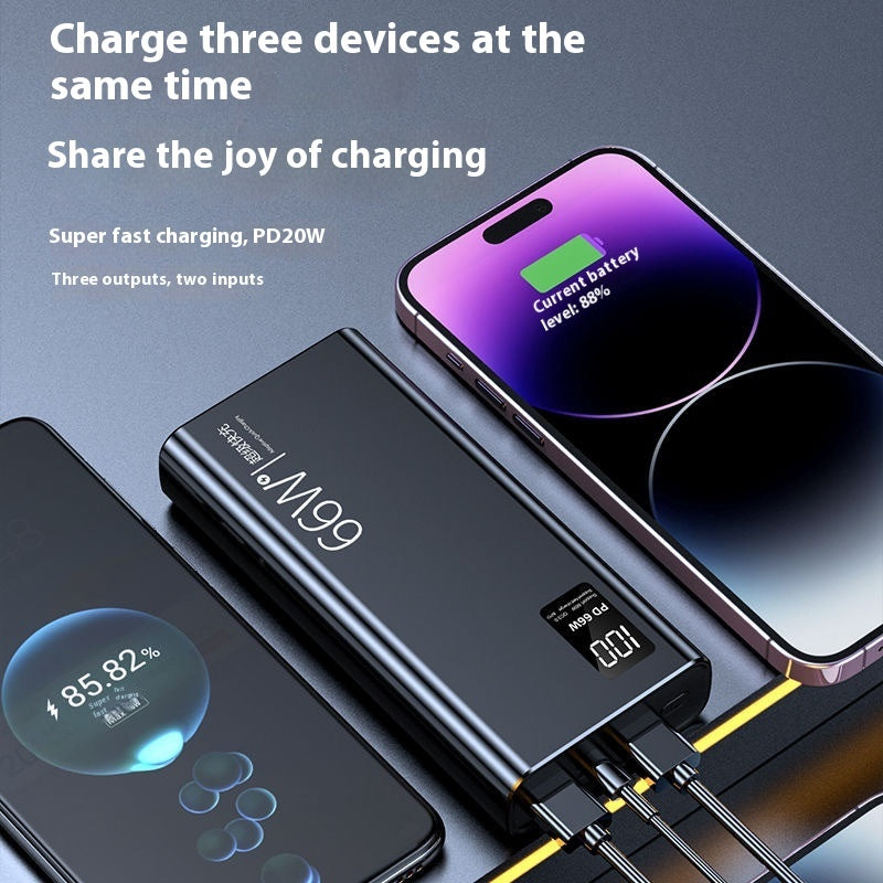 High-Capacity Portable Fast Charging Power Bank – 50000 mAh 66W Super Fast Charge for Mobile Devices Power banks fast charger larger capacity New arrival portable power bank power bank 65W power bank 66W {{ product_collections }} {{ product_description }}