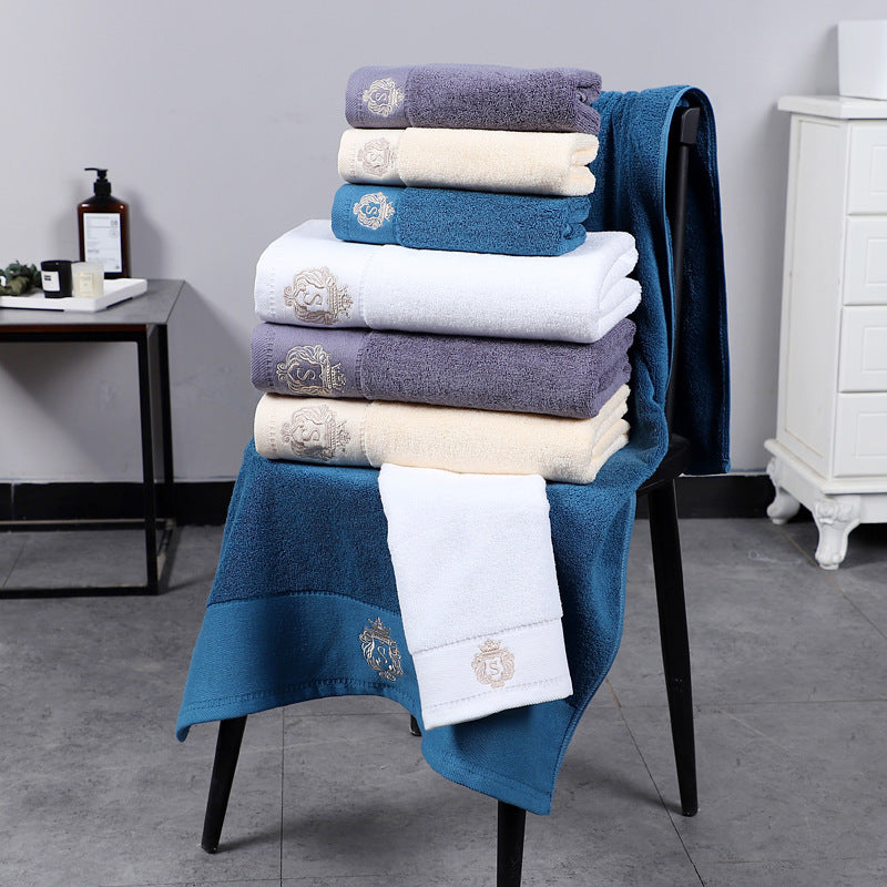 Simple Cotton 2 Towel 1 Bath Towel Set Towels bath towel Bedding and towels best drying bath towel cotton towels Home towels