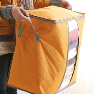 Quilt storage clothes finishing quilt storage bag Orange Storages & Racks bedding blanket home organizer quilt storage