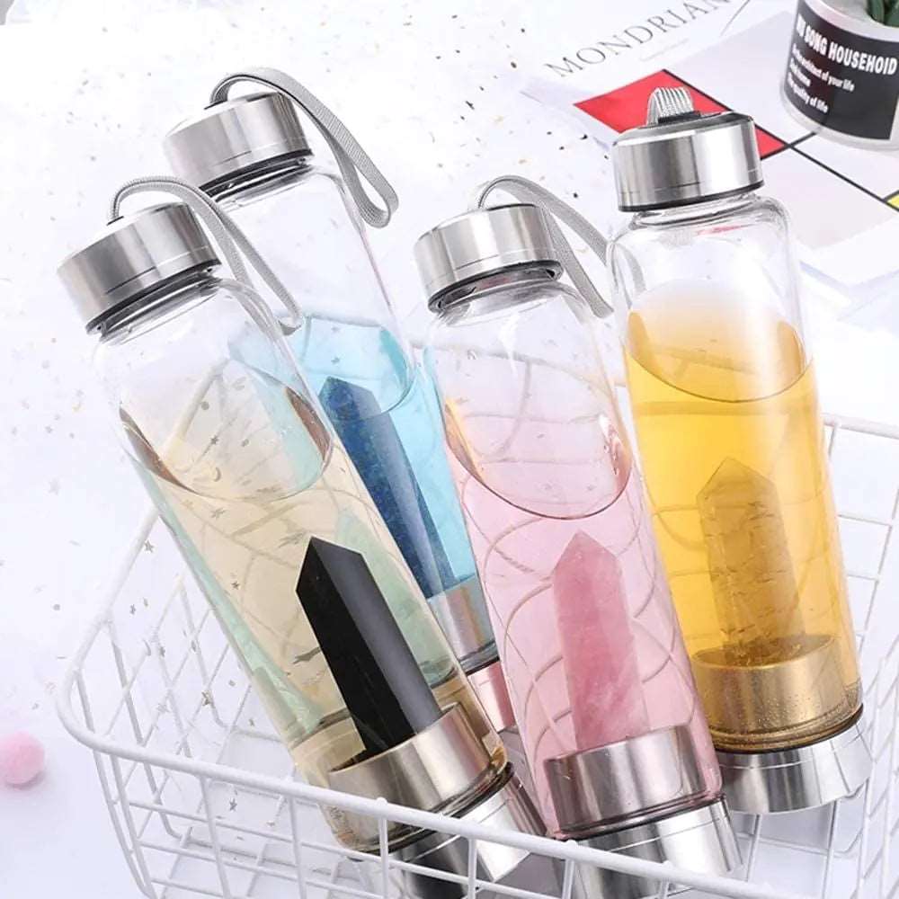 500ml Natural Crystal Water Bottle Water Bottles crystal water bottle dinning dinning table home New Arrival water bottle