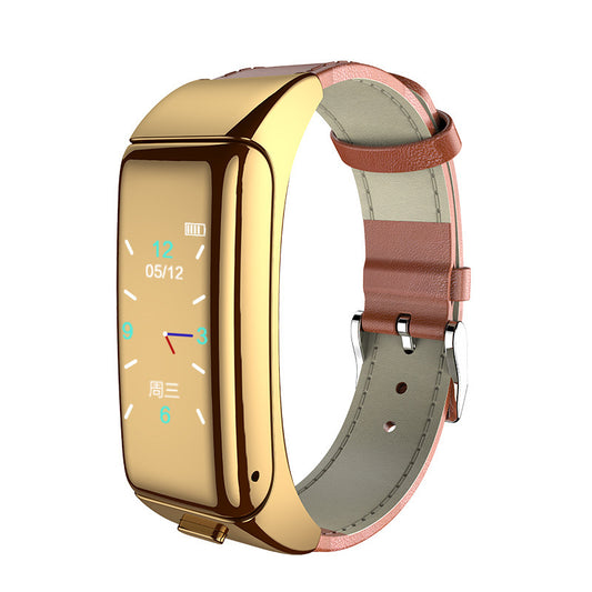 B6 Color Screen Smart Call Bracelet Call Number Reminder Pedometer Gold Smart Watches electronics smart bracelet smart watch