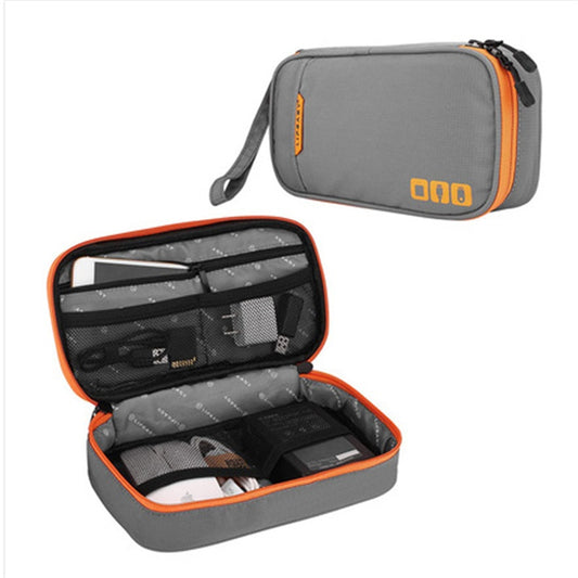 Multifunctional mobile power data cable storage bag Grey S Storages & Racks cable bag cable box cable pouch electronics electronics box organizer storage