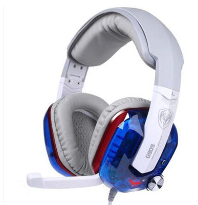 Motion Gaming Headset, Headset for Computer, Headphones Blue Headphones & Earbuds audio electronics gaming headphones headsets wired with microphone