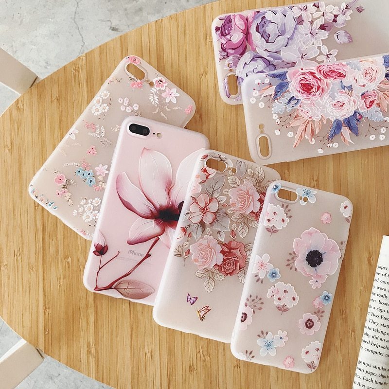 Painted embossed phone case Mobile Phone Cover & Protectors electronics floral mobile hone cover mobile phone case protection safety samsung unique