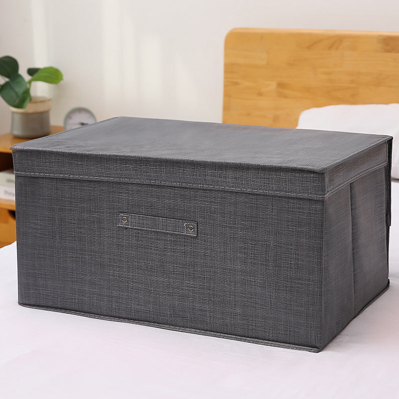 Fabric Foldable Storage Storage Box Toy Clothes Storage Bag Fluorescent gray Storages & Racks clothes home oragnizer storage wardrobe