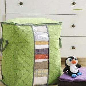 Quilt storage clothes finishing quilt storage bag Green Storages & Racks bedding blanket home organizer quilt storage