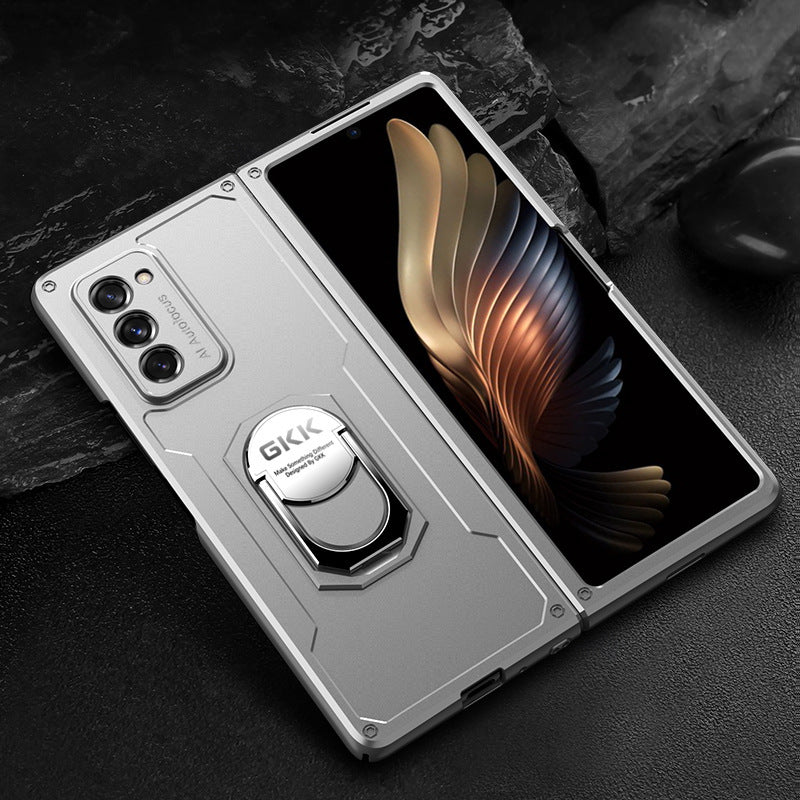 All-inclusive magnetic phone case with stand With stand silver Mobile Phone Cover & Protectors electronics flip mobile phone case mobile phone cover samsung stand