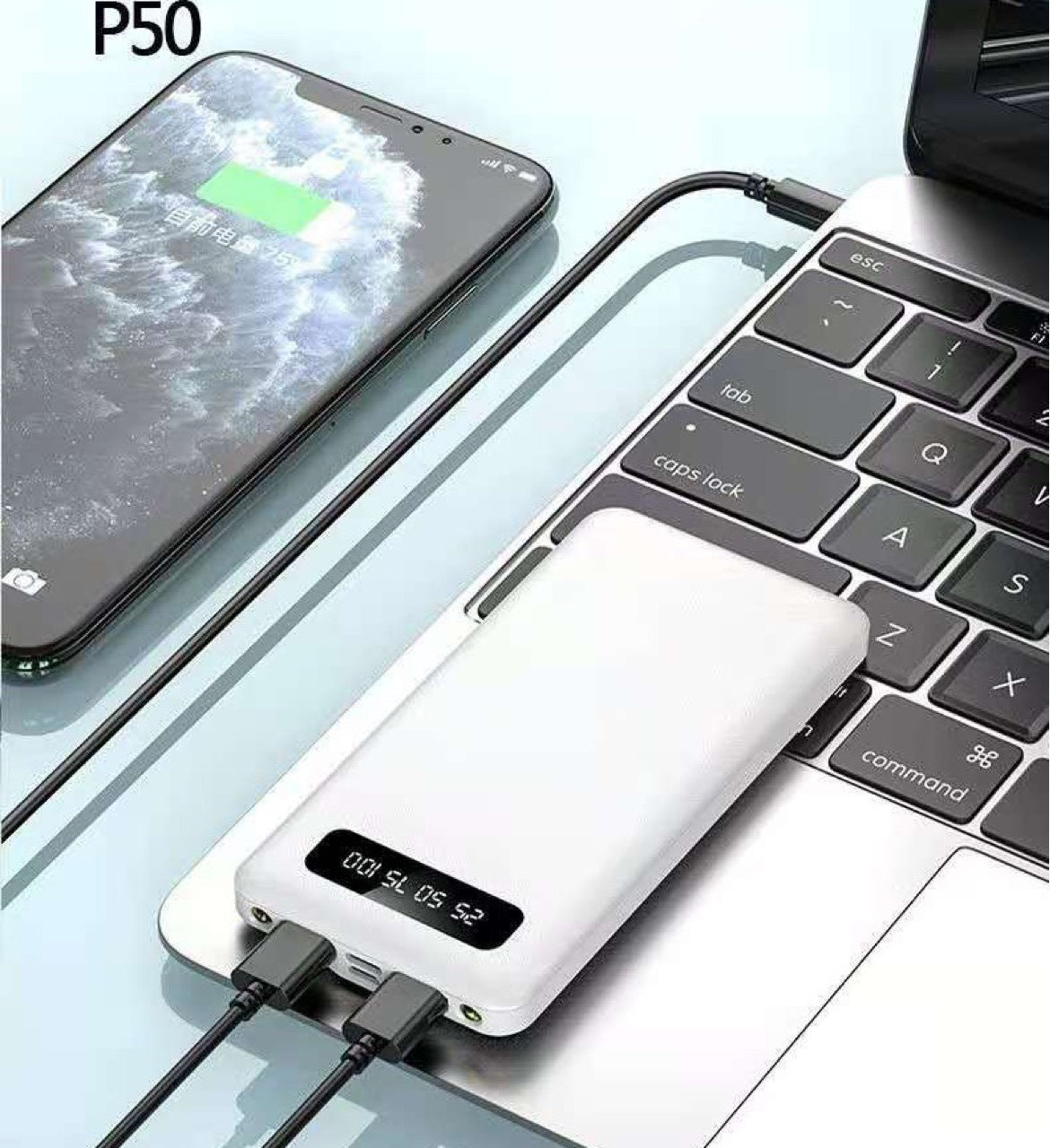 New polymer mA power bank ultra-thin power bank Power Banks electronics electronics accessories lithium battery multiports power bank smart stylish