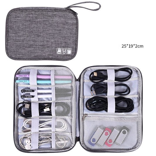 Data Cable Multi Function Storage Bag Charger Storage Bag Grey Storages & Racks cable bag cable box cable pouch electronics electronics accessories organizer storage