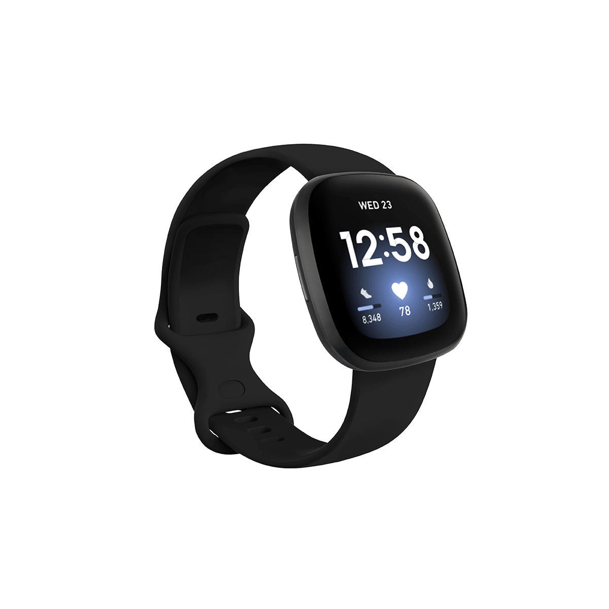 Smart Watch Tpu Silicone Original Strap Versa3 Strap Black Watch Strap electronics smart watch smart watch band smart watch strap versa 3