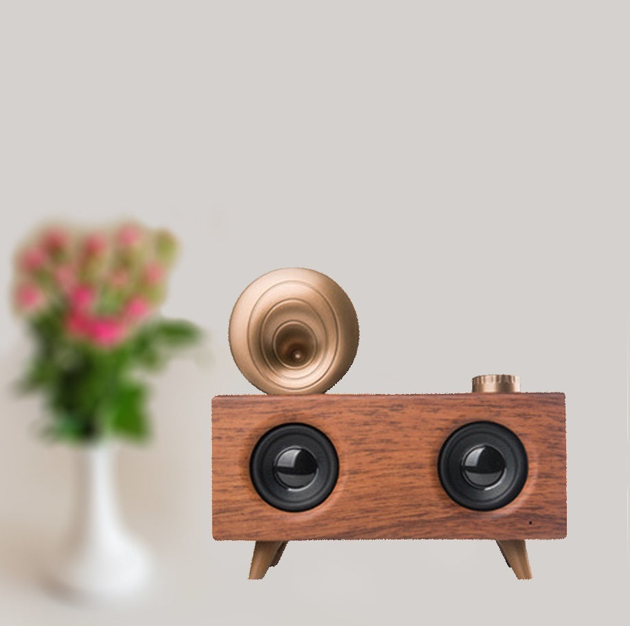 Home Wireless Horn Flower Bluetooth Speaker Speakers audio bluetooth speaker electronics horn speaker matchless matchless online matchlessonline retro retro speaker speaker