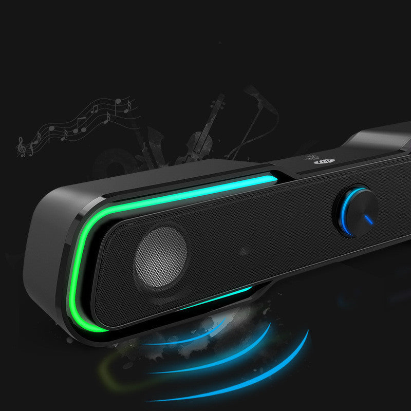 Multimedia Wired Rgb Luminous Subwoofer Computer Notebook Mobile Phone Audio Box Speakers audio bluetooth speaker electronics matchless matchless online matchlessonline Multimedia Wired Rgb Luminous Subwoofer Computer Notebook Mobile Phone Audio Box speaker