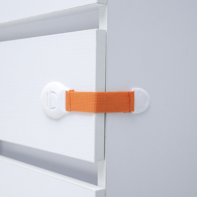 Child Safety Lock for Drawer Orange 1PCS Furniture Protectors anti pintch door safety card anti pintch door safety stopper child safety drawer drawer safety lock home Home & Garden Home and Garden Home Appliances