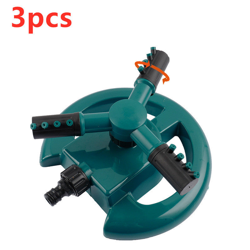 360 Rotating Sprinkler Big 3 fork 3pcs Water Devices 360 water sprinkler garden garden tools home