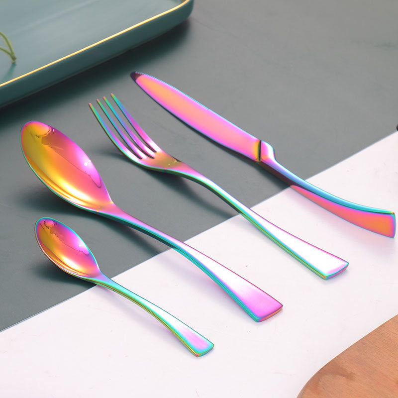 Stainless Steel Cutlery Cutlery Set Creative Western Tableware 2 style Cutlery Set cutlery set dinning table fork home knife spoon