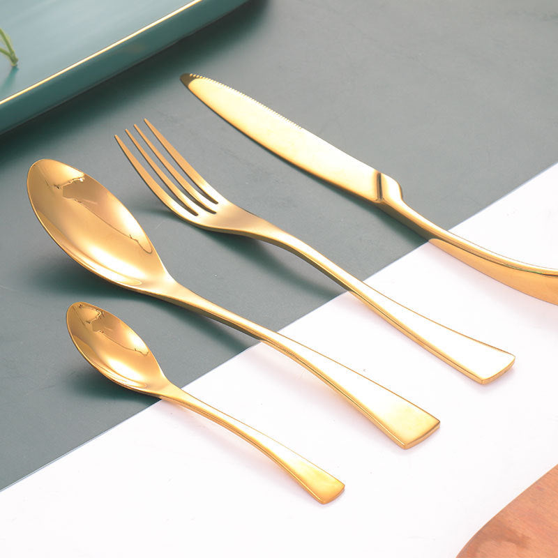 Stainless Steel Cutlery Cutlery Set Creative Western Tableware 4 style Cutlery Set cutlery set dinning table fork home knife spoon