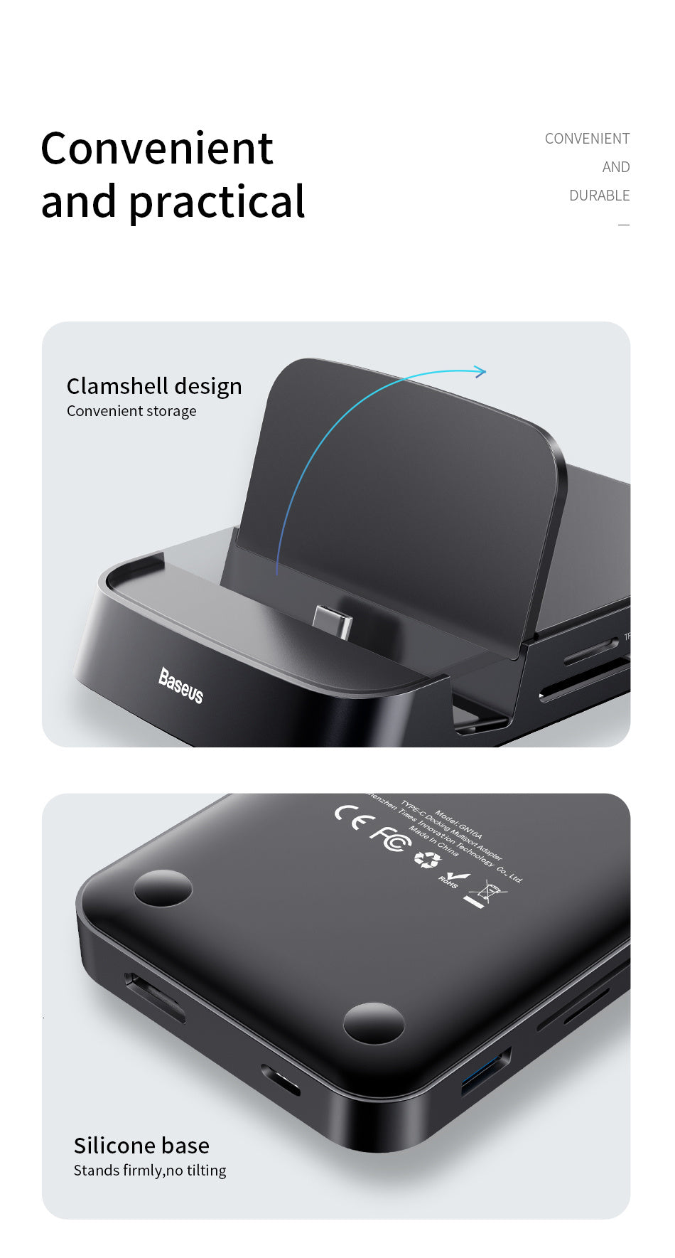 Type-C Mobile Phone Smart HUB Docking Station USB-C Charging Base HDMI Projection Converter Head Power Banks accessories c type docking electronics electronics accessor electronics accessories phone docking phone holder