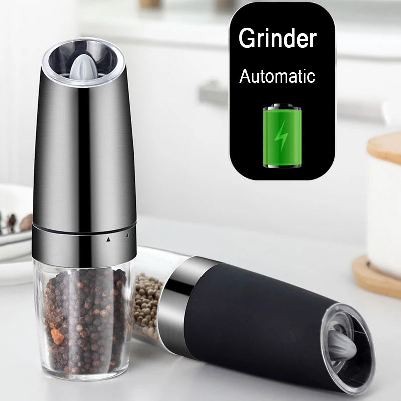 Electric Gravity Pepper Grinder Salt Grinder Adjustable Coarseness Spice grinder dinning table kitchen kitchen accessories kitchen gadgets pepper grinder salt grinder spice grinder {{ product_collections }} {{ product_description }}