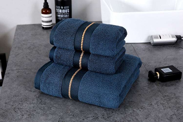 24 Style Premium Cotton Hand Towel Hotel Swimming Towel Navy Blue Towels bath towel Bedding and towels best drying bath towel cotton towels Home towels