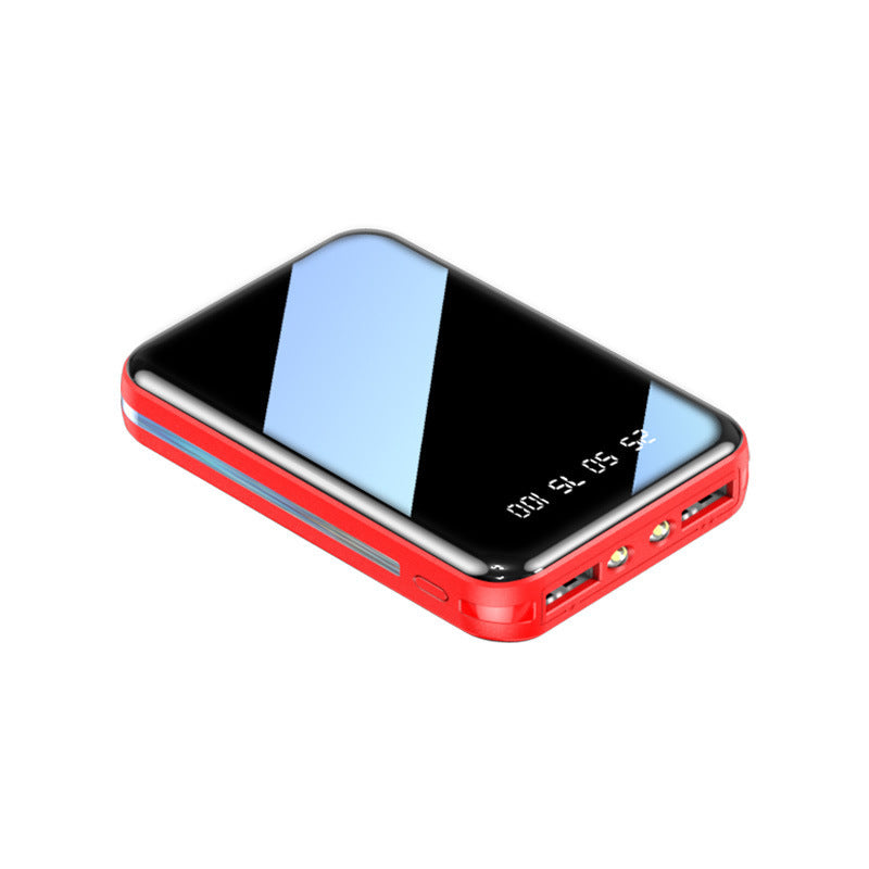 Mini Power Bank 20000mAh Large Capacity Digital Display Power Bank Red Usb Power Banks electronics electronics accessories high capacity LED display lithium battery power bank