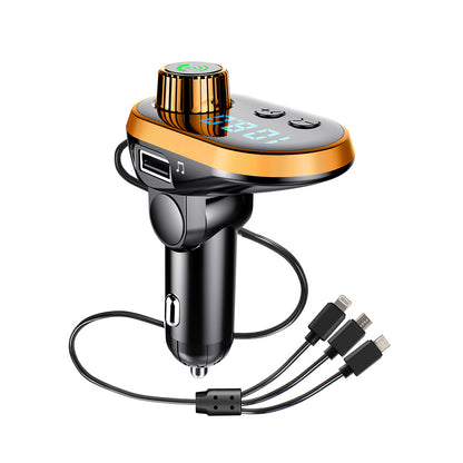 Multifunctional Car Charger, Car Mp3 Bluetooth Player Orange 0 {{ product_collections }} {{ product_description }}