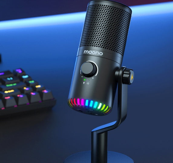 Computer Games Microphone Esports Anchor Live Voice Noise Cancelling Microphones audio audio devices blogging bluetooth cable micro phone computer accessories electronics gaming gaming microphone microphones online meeting