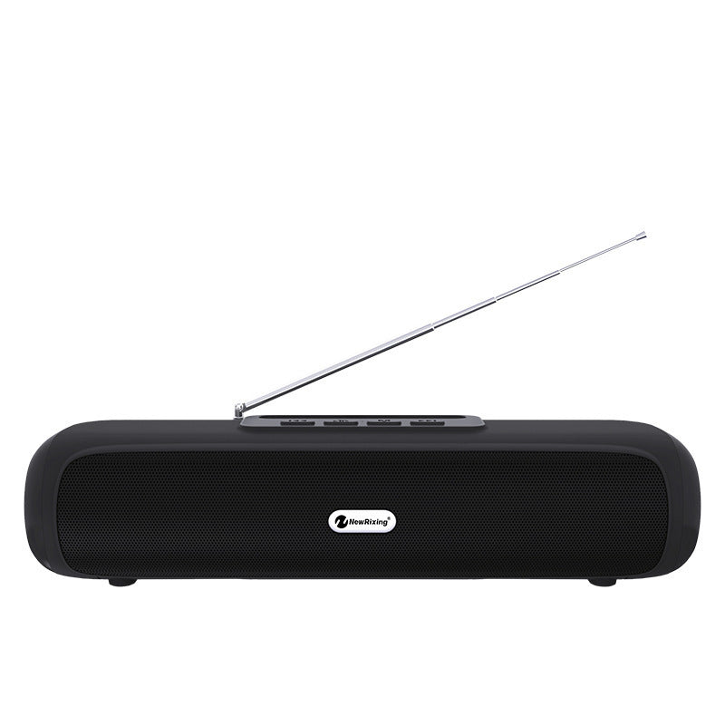 Desktop Wireless Long Strip Radio Subwoofer Black Speakers audio bluetooth speaker bluetooth speaker for laptop computer mobile phone chargable bluetooth speaker electronics macthlessonline matchless matchless online matchlessonline portable bluetooth speaker speaker