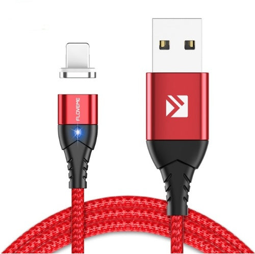 Compatible with Apple , Magnetic USB Cable Charger Red Charging Cables C type c type charging cable cable charging cable electronics electronics accessories fast charging magnetic USB